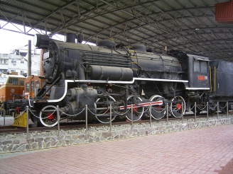Lokomotive im Eisenbahnmuseum in Taiwan